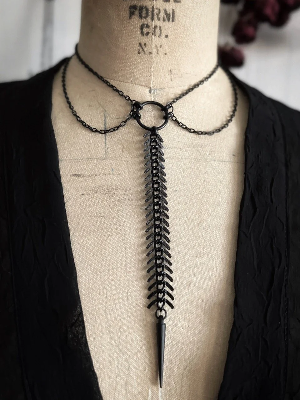 【Rosen Kreuz】vertebrae chain Rosen Kreuz】vertebrae chain 35cm Vertebrae Chain Choker